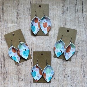 Handmade Fall Pumpkin Earrings